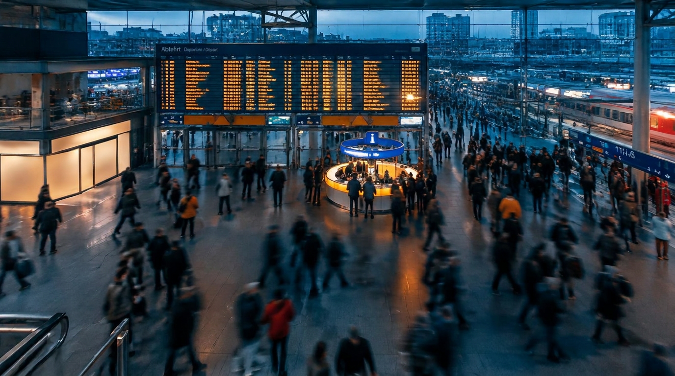 Transport hub concourse