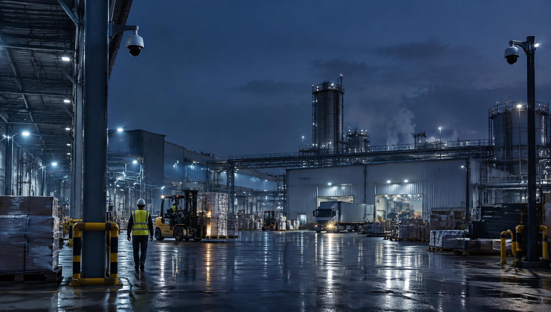 Industrial facility viewed through GuardianOS
